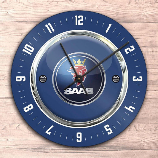 Saab Vægur Rundt-Clock-Saab-Garage Culture Shop- garage - man cave - merchandise