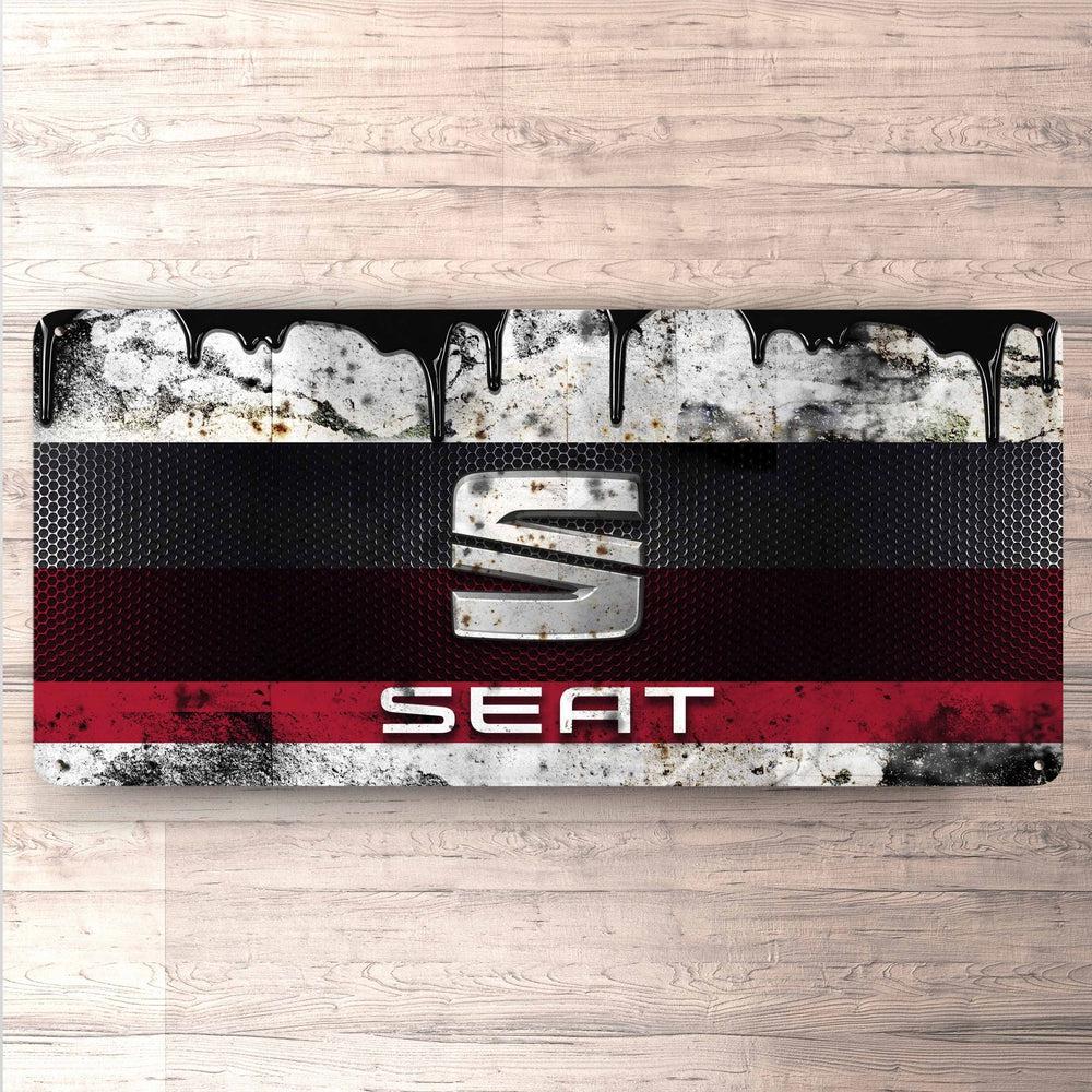 Seat Vintage 30x60cm Skilt-Skilte-Seat-Garage Culture Shop- garage - man cave - merchandise