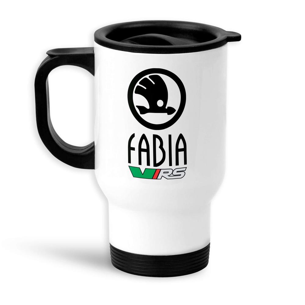 Skoda Fabia Vrs Termokrus Hvidt-Krus-Skoda-Garage Culture Shop- garage - man cave - merchandise