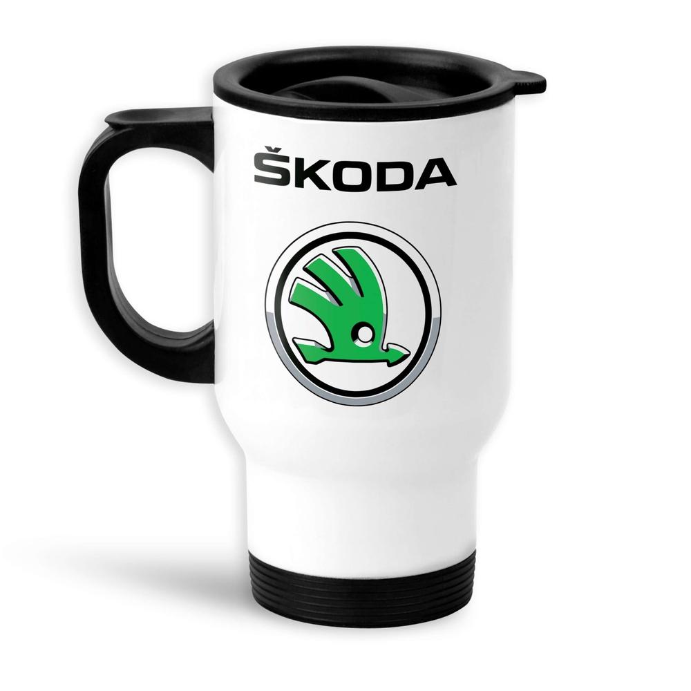 Skoda Termokrus Hvidt-Krus-Skoda-Garage Culture Shop- garage - man cave - merchandise