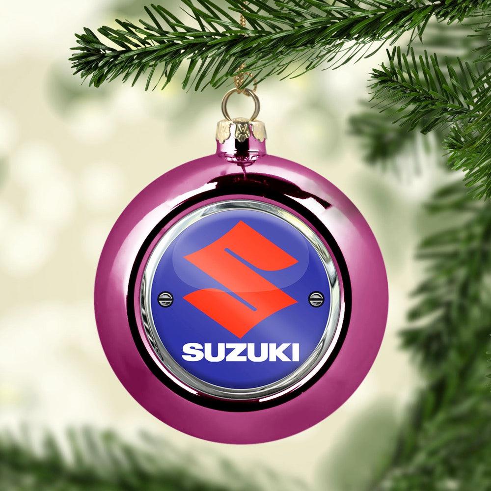 Suzuki Julekugle-Julekugle-Suzuki-Lyserød Pink-Garage Culture Shop- garage - man cave - merchandise