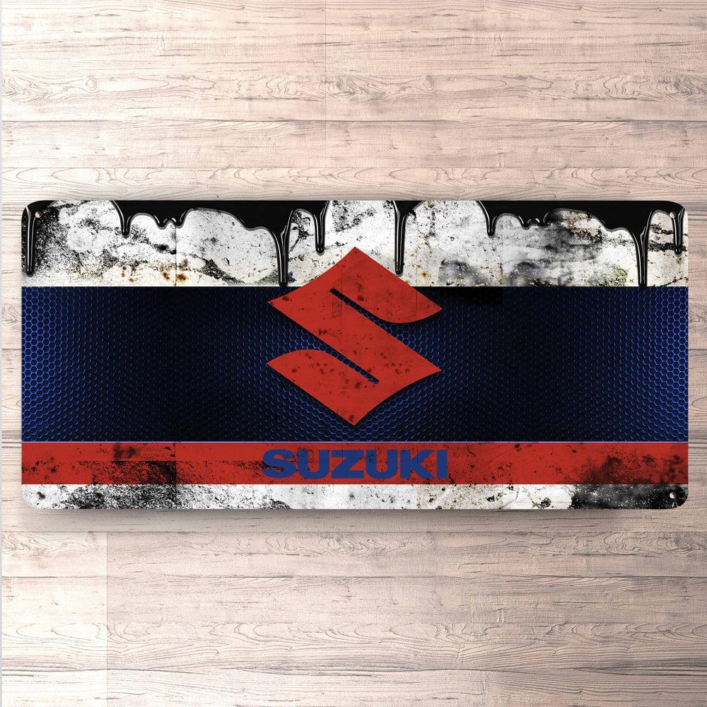 Suzuki Vintage 30x60cm Skilt-Skilte-Suzuki-Garage Culture Shop- garage - man cave - merchandise