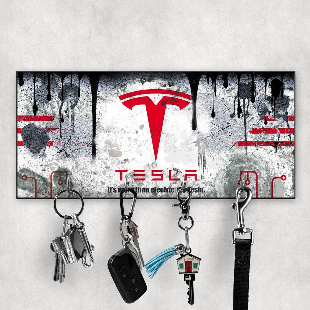 Tesla Vintage Nøgleholdere-Nøgleholdere-Tesla-Garage Culture Shop- garage - man cave - merchandise