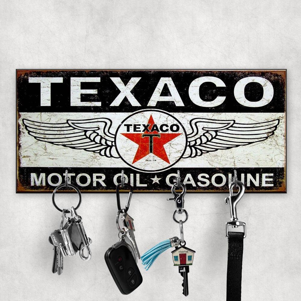 Texaco Vintage Nøgleholdere-Nøgleholdere-Motoroil-Garage Culture Shop- garage - man cave - merchandise