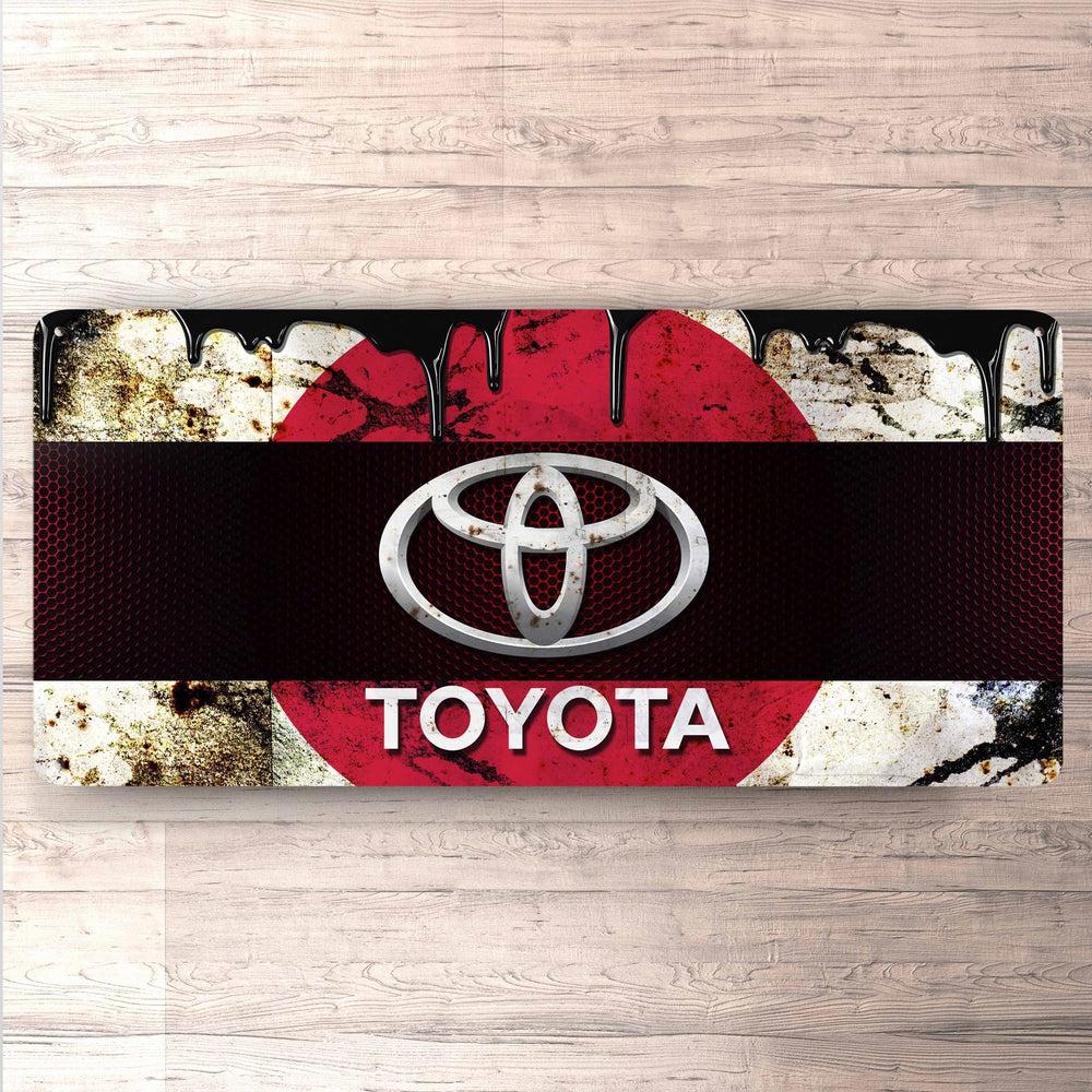 Toyota Vintage 30x60cm Skilt-Skilte-Toyota-Garage Culture Shop- garage - man cave - merchandise
