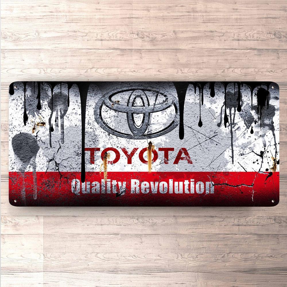 Toyota Vintage 30x60cm Skilt-Skilte-Toyota-Garage Culture Shop- garage - man cave - merchandise