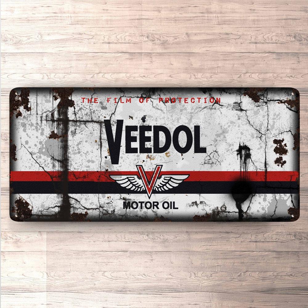 Veedol Motor Oil Vintage 30x60cm Skilt-Skilte-Motoroil-Garage Culture Shop- garage - man cave - merchandise