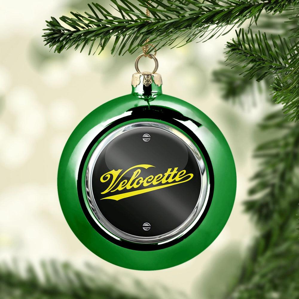 Velocette Julekugle-Julekugle-Velocette-Grøn-Garage Culture Shop- garage - man cave - merchandise