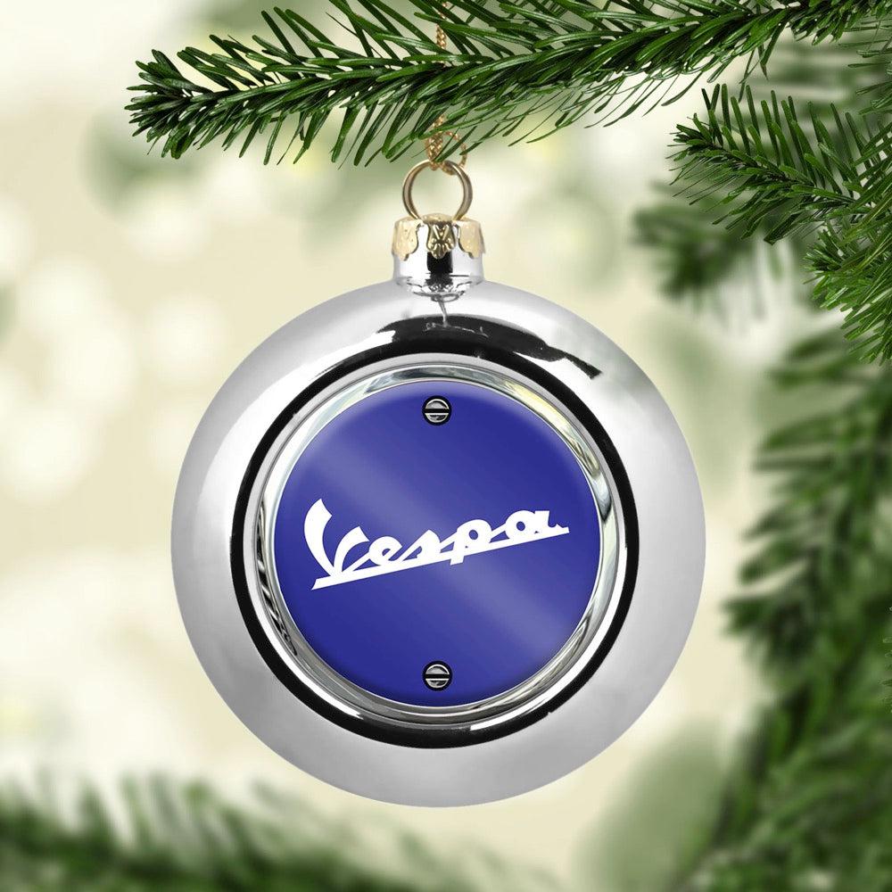 Vespa Julekugle-Julekugle-Vespa-Sølv-Garage Culture Shop- garage - man cave - merchandise