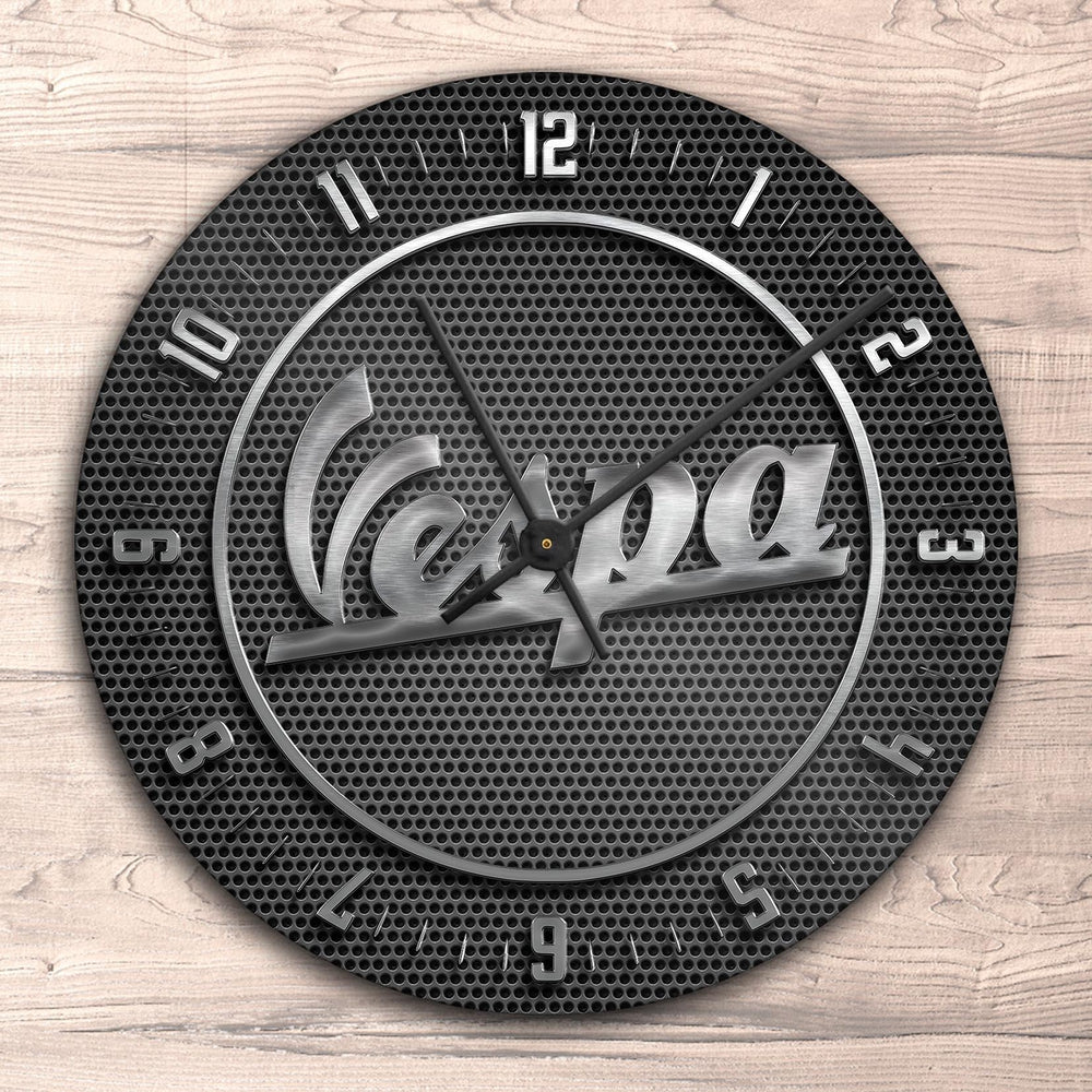 Vespa Vægur Rundt-Clock-Vespa-Garage Culture Shop- garage - man cave - merchandise