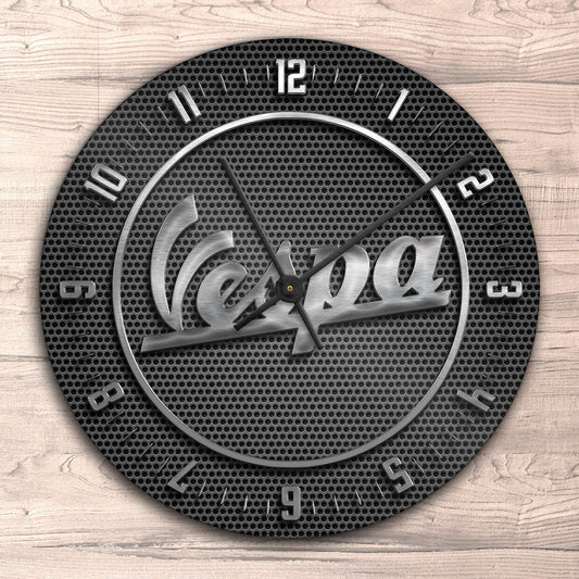 Vespa Vægur Rundt-Clock-Vespa-Garage Culture Shop- garage - man cave - merchandise