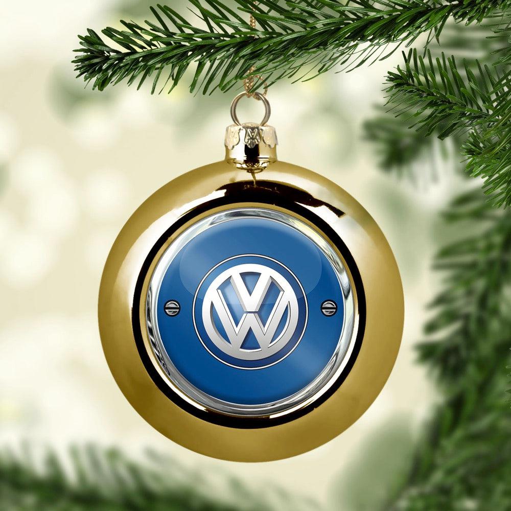 Volkswagen VW Julekugle-Julekugle-VW-Guld-Garage Culture Shop- garage - man cave - merchandise