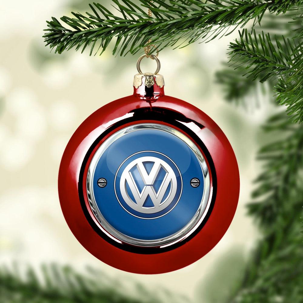 Volkswagen VW Julekugle-Julekugle-VW-Rød-Garage Culture Shop- garage - man cave - merchandise