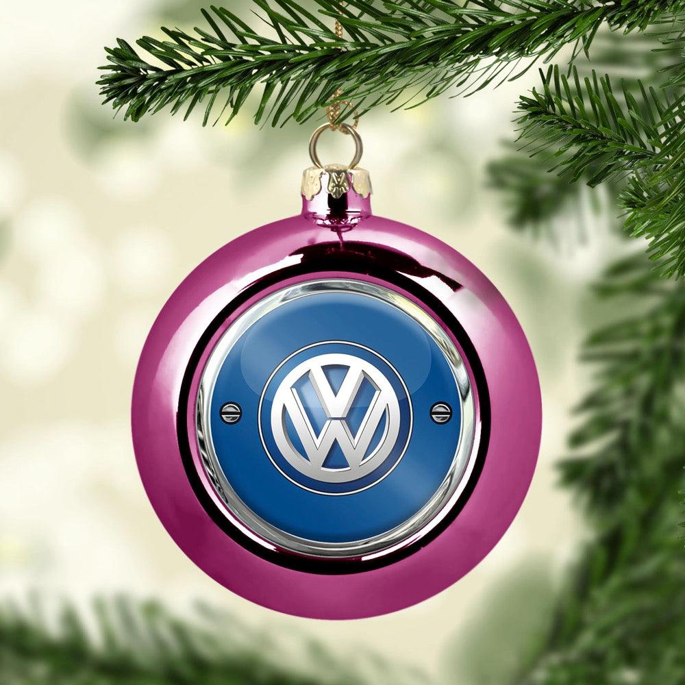 Volkswagen VW Julekugle-Julekugle-VW-Lyserød Pink-Garage Culture Shop- garage - man cave - merchandise