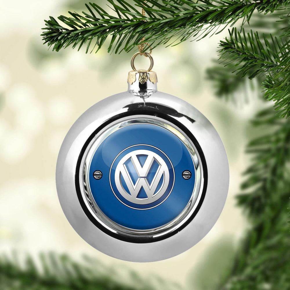 Volkswagen VW Julekugle-Julekugle-VW-Sølv-Garage Culture Shop- garage - man cave - merchandise