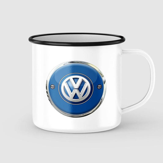 Volkswagen VW Vintage Emaljekrus-Krus-VW-Garage Culture Shop- garage - man cave - merchandise