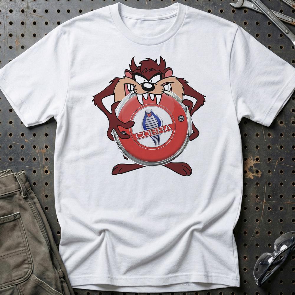 AC Cobra TAZ Unisex T-Shirt , Bomuld-Beklædning-AC-Hvid-S-Garage Culture Shop- garage - man cave - merchandise