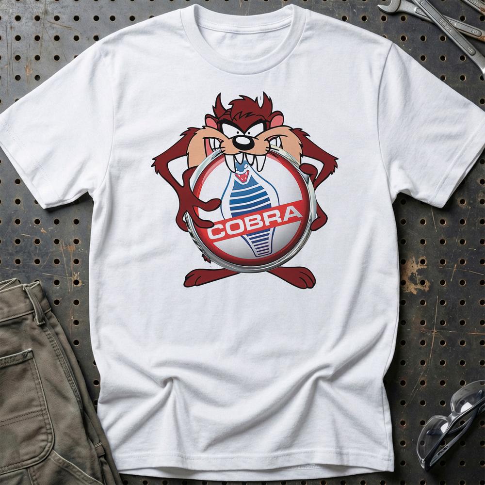AC Cobra TAZ Unisex T-Shirt , Bomuld-Beklædning-AC-Hvid-S-Garage Culture Shop- garage - man cave - merchandise