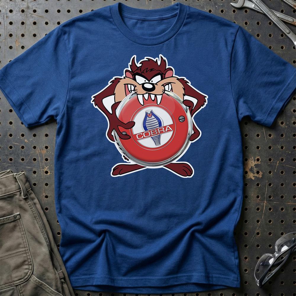 AC Cobra TAZ Unisex T-Shirt , Bomuld-Beklædning-AC-Blå Royal-S-Garage Culture Shop- garage - man cave - merchandise