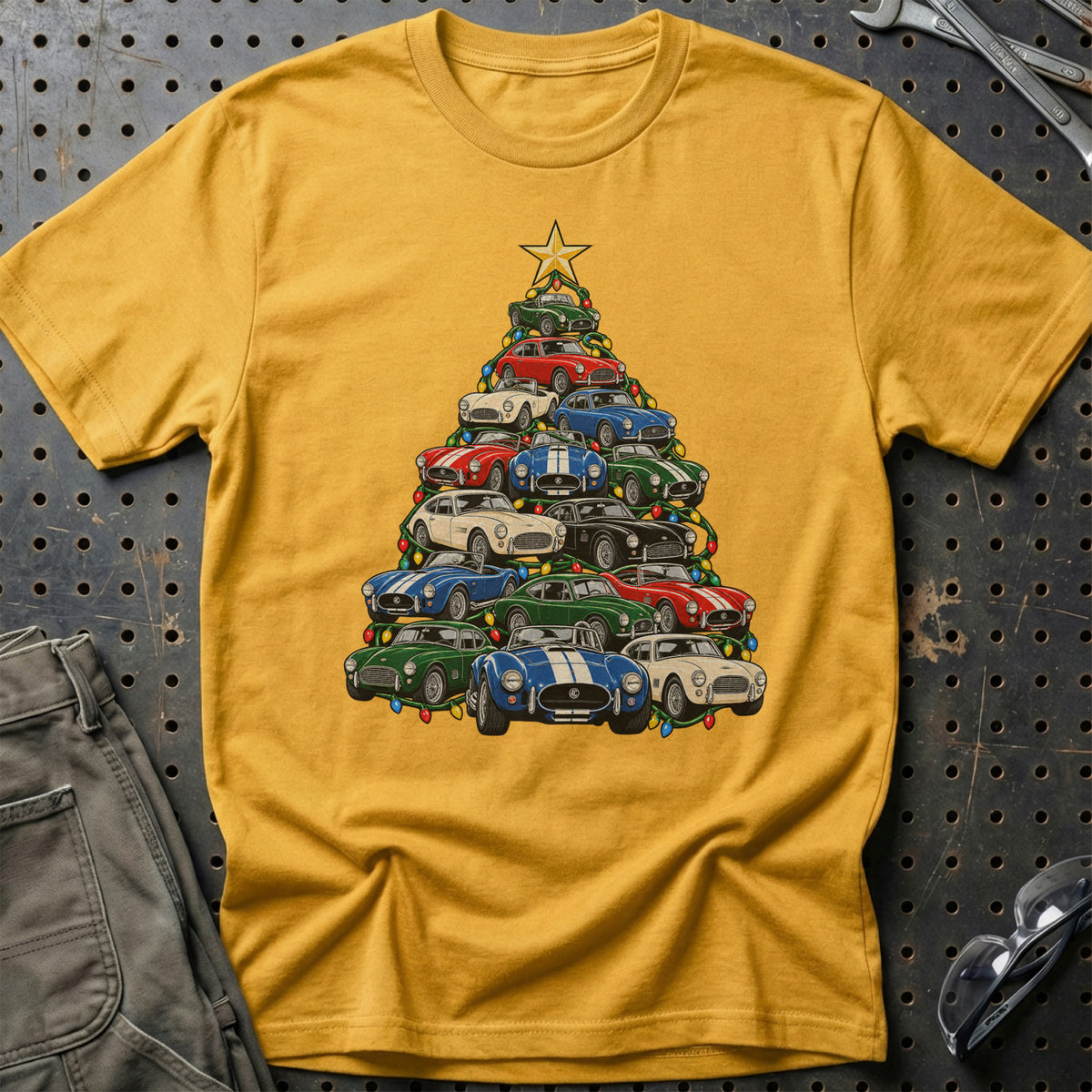 AC Juletræ T-Shirt-Beklædning-AC-Guld-S-Garage Culture Shop- garage - man cave - merchandise