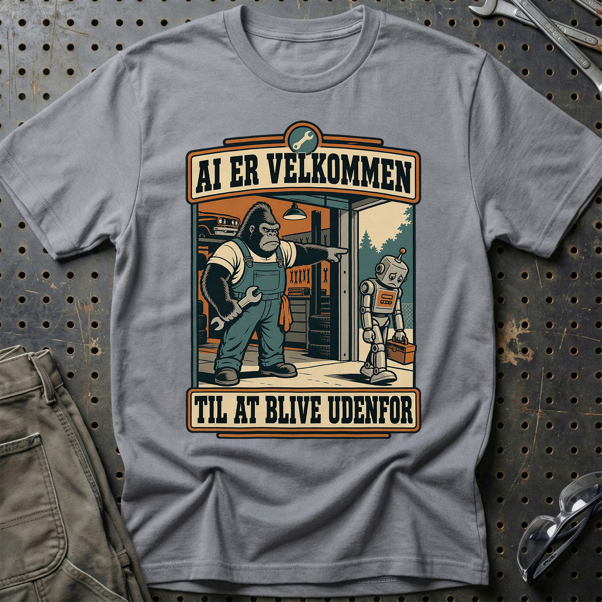 
AI er velkommen – Til at blive udenfor T-Shirt – Grå Sport