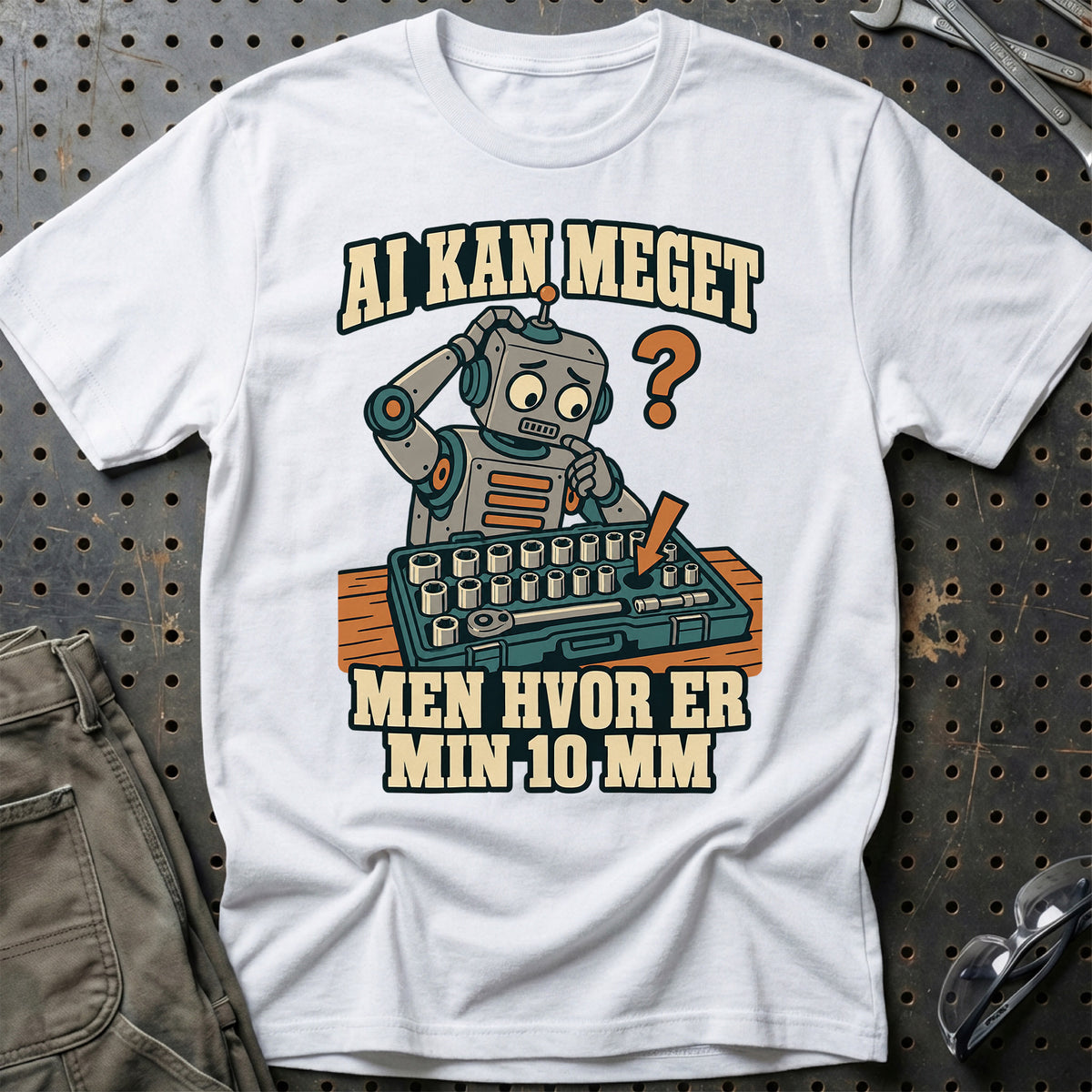 
AI kan meget – Men hvor er min 10 mm T-Shirt – Hvid
