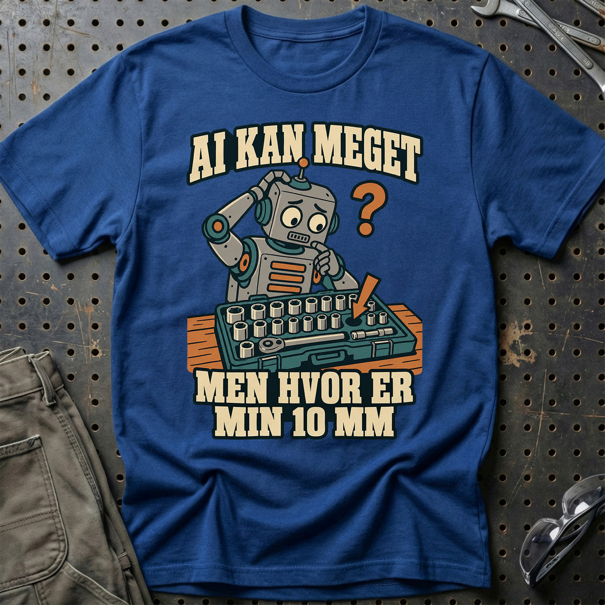 
AI kan meget – Men hvor er min 10 mm T-Shirt – Blå Royal
