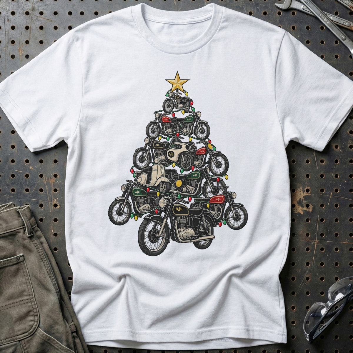 AJS Juletræ T-Shirt – Hvid