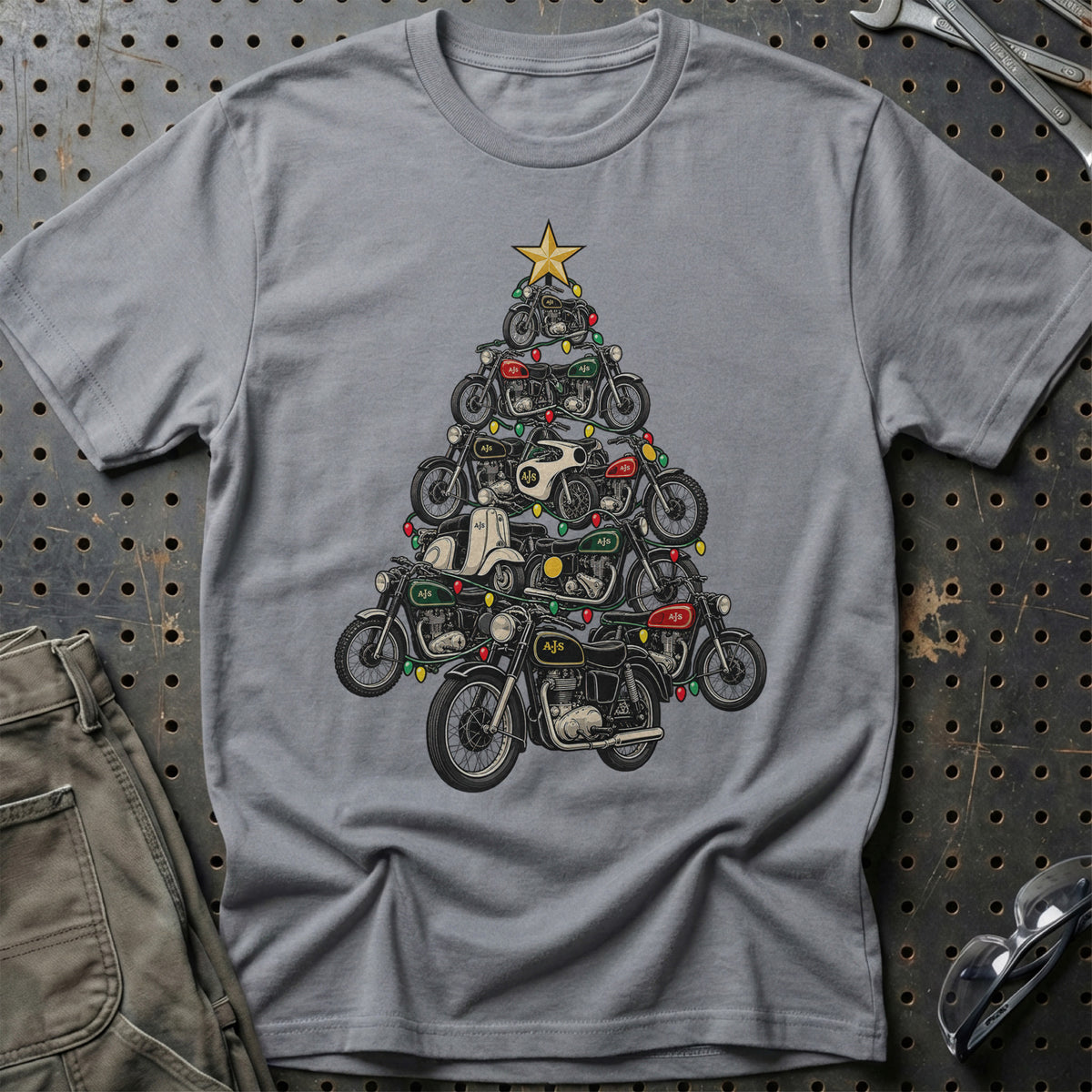 AJS Juletræ T-Shirt – Grå Sport