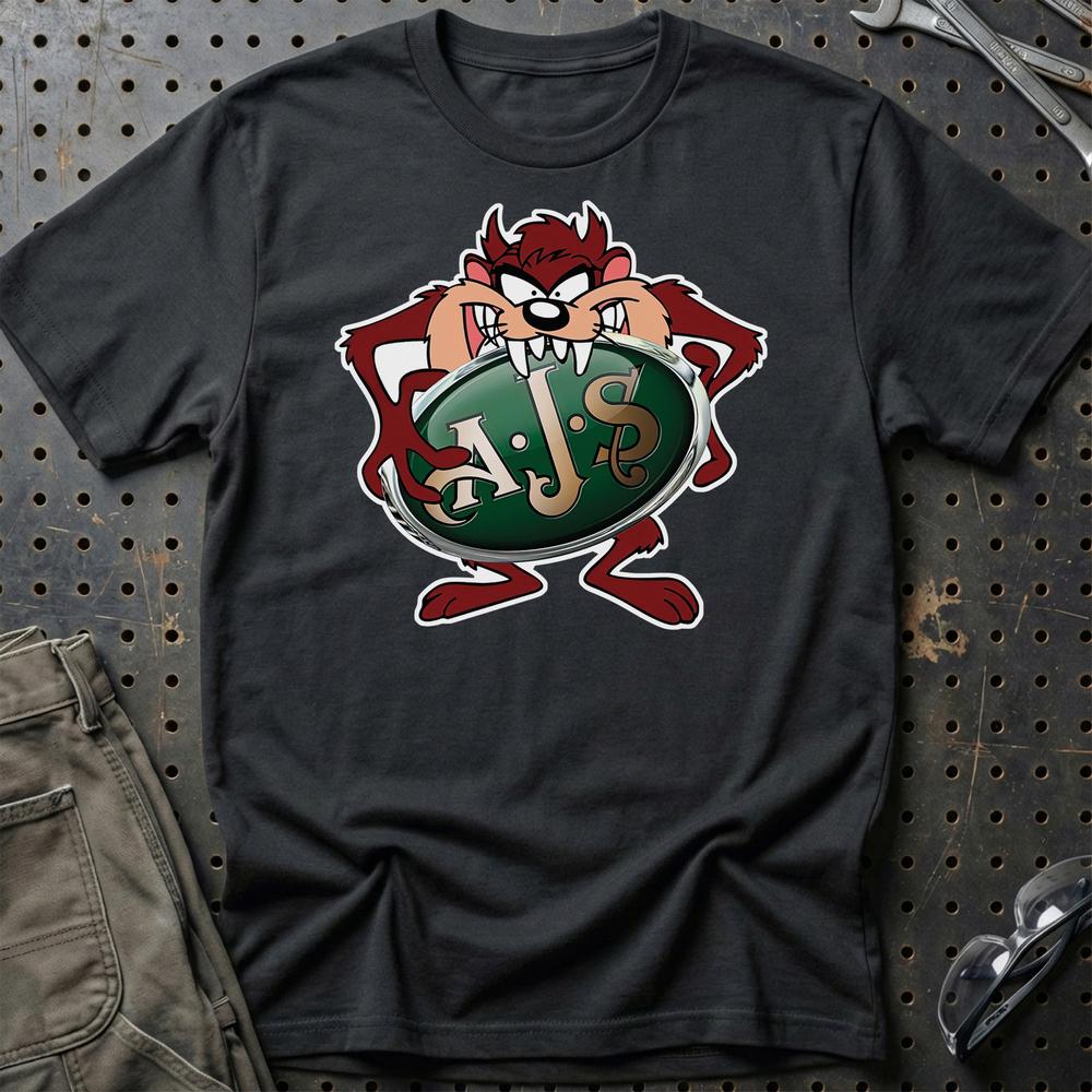 AJS TAZ T-Shirt-Beklædning-AJS-Sort-S-Garage Culture Shop- garage - man cave - merchandise