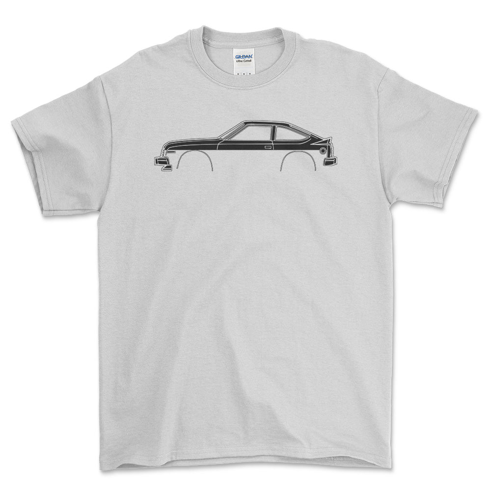 AMC AMX Spirit Silhuet - Unisex T-Shirt , Bomuld-Beklædning-AMC-Hvid-S-Garage Culture Shop- garage - man cave - merchandise