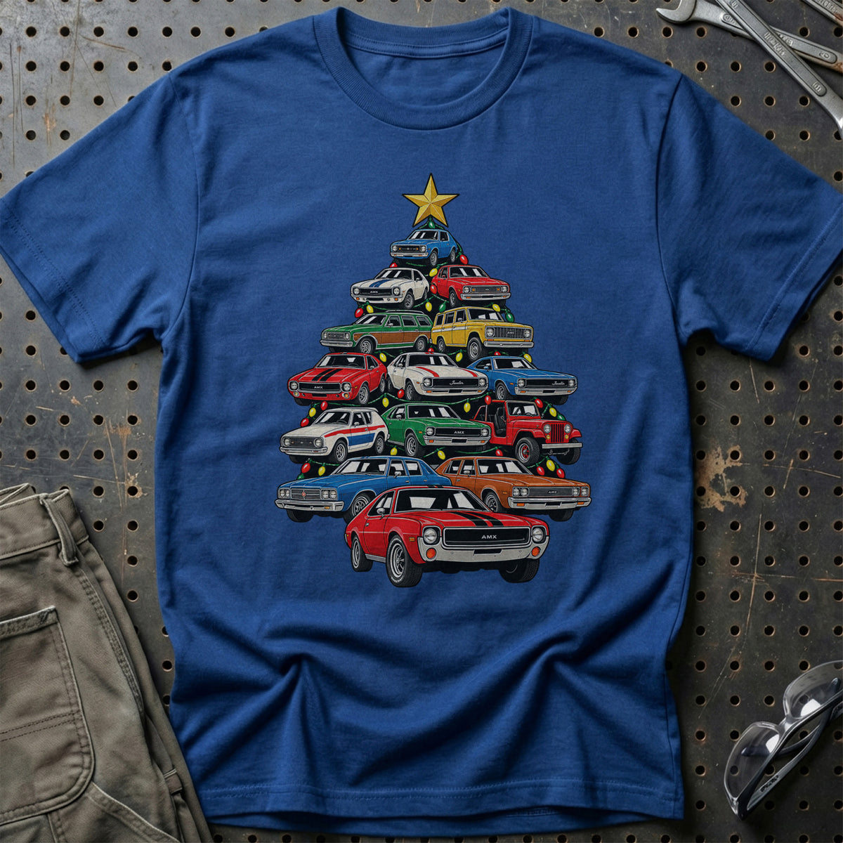 AMC Juletræ T-Shirt-Beklædning-AMC-Blå Royal-S-Garage Culture Shop- garage - man cave - merchandise