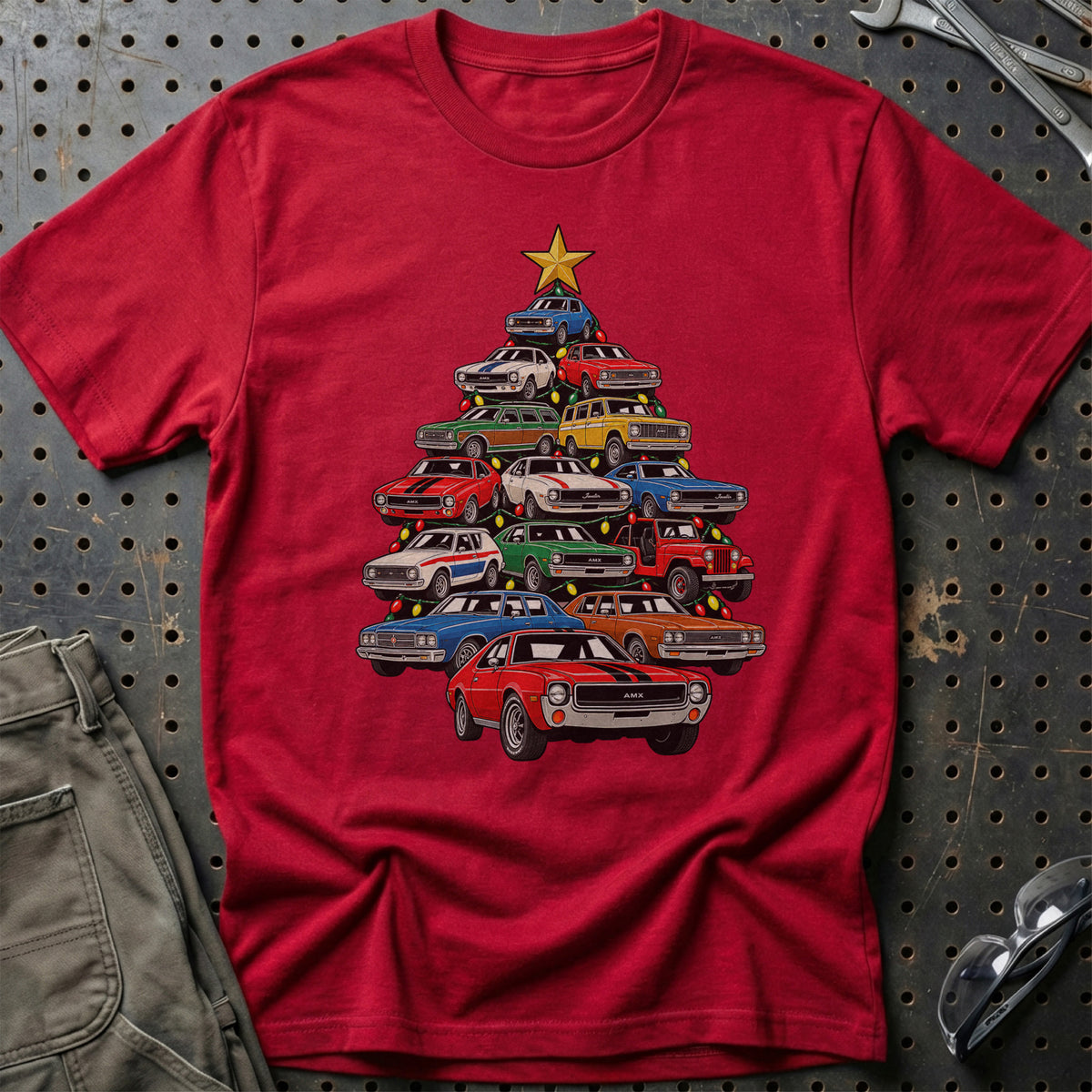 AMC Juletræ T-Shirt-Beklædning-AMC-Rød-S-Garage Culture Shop- garage - man cave - merchandise