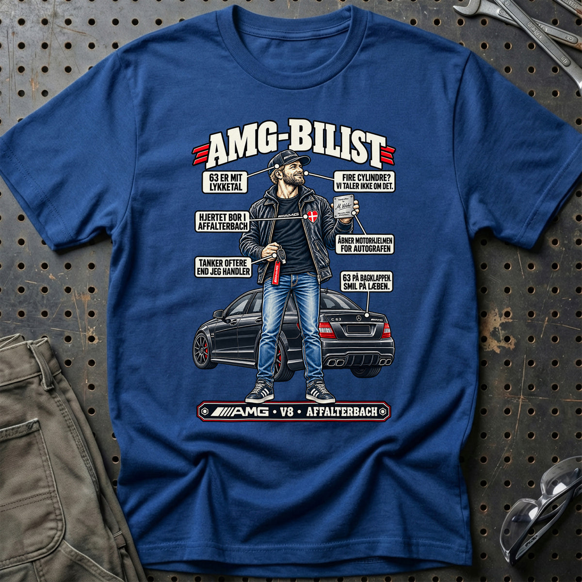 
AMG-Bilist T-Shirt – Blå Royal