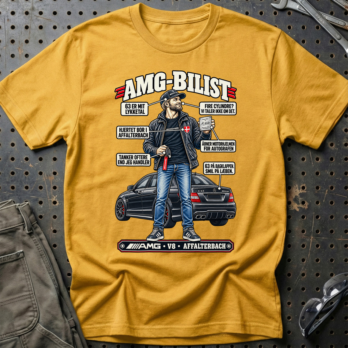 
AMG-Bilist T-Shirt – Guld