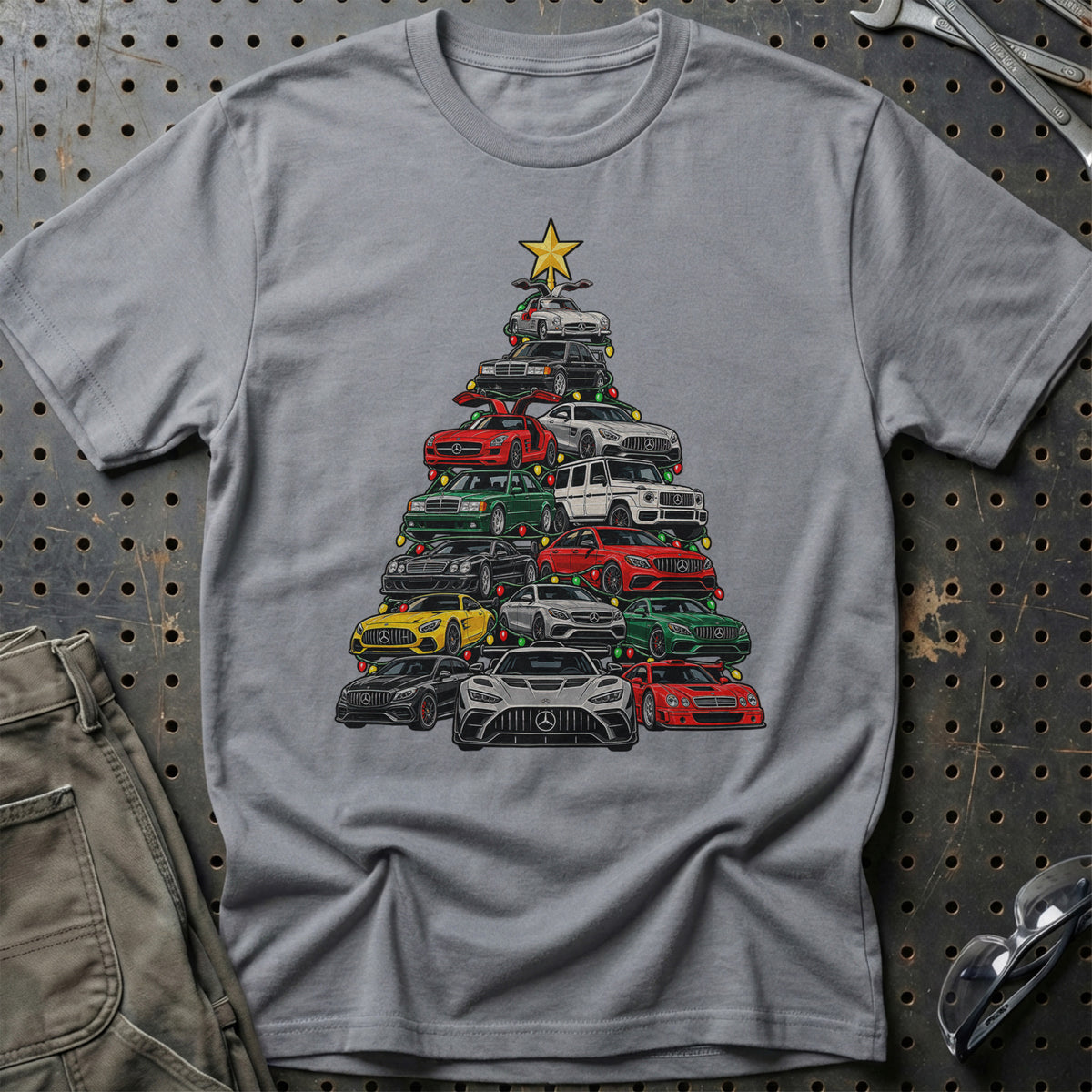 AMG Juletræ T-Shirt-Beklædning-AMG-Grå Sport-S-Garage Culture Shop- garage - man cave - merchandise