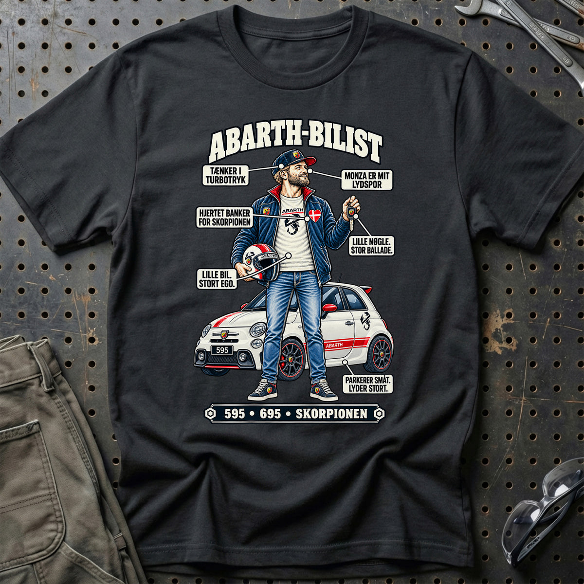 
Abarth-Bilist T-Shirt – Sort