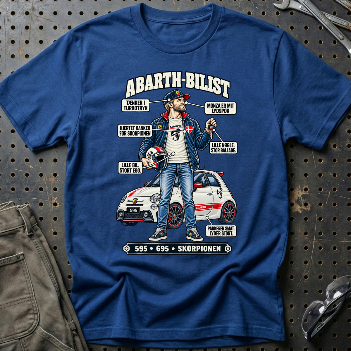 
Abarth-Bilist T-Shirt – Blå Royal