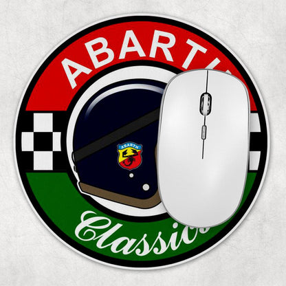 Abarth Classics Runde Skilte , Musemåtte Rundt , Kop Underlag, Underlagssæt-Runde Skilte-Abarth-Garage Culture Shop- garage - man cave - merchandise