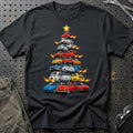 Abarth Juletræ Christmas Tree T-Shirt-Beklædning-Abarth-Sort-S-Garage Culture Shop- garage - man cave - merchandise