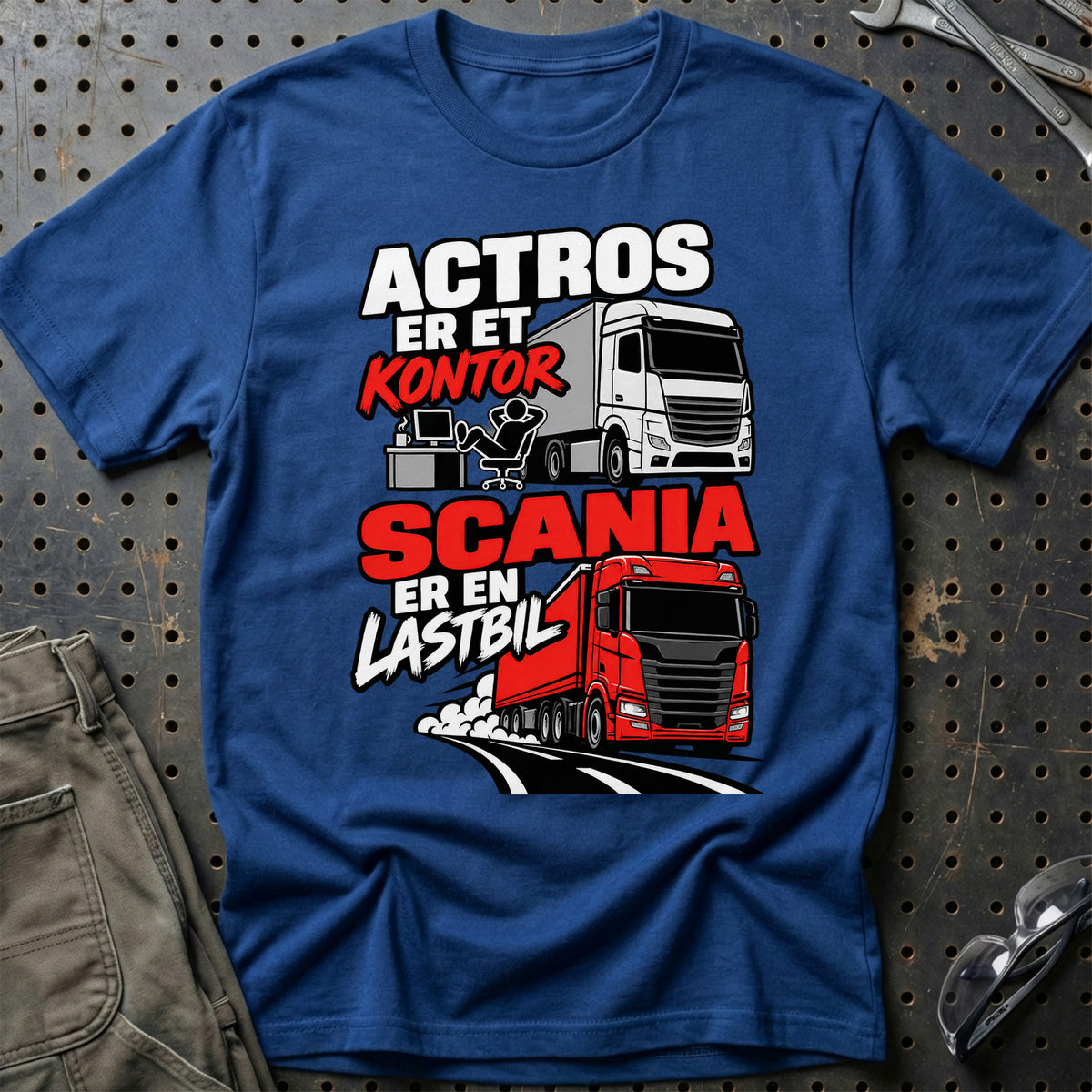 
Produktbillede af Actros Er Et Kontor – Scania Er En Lastbil T-Shirt