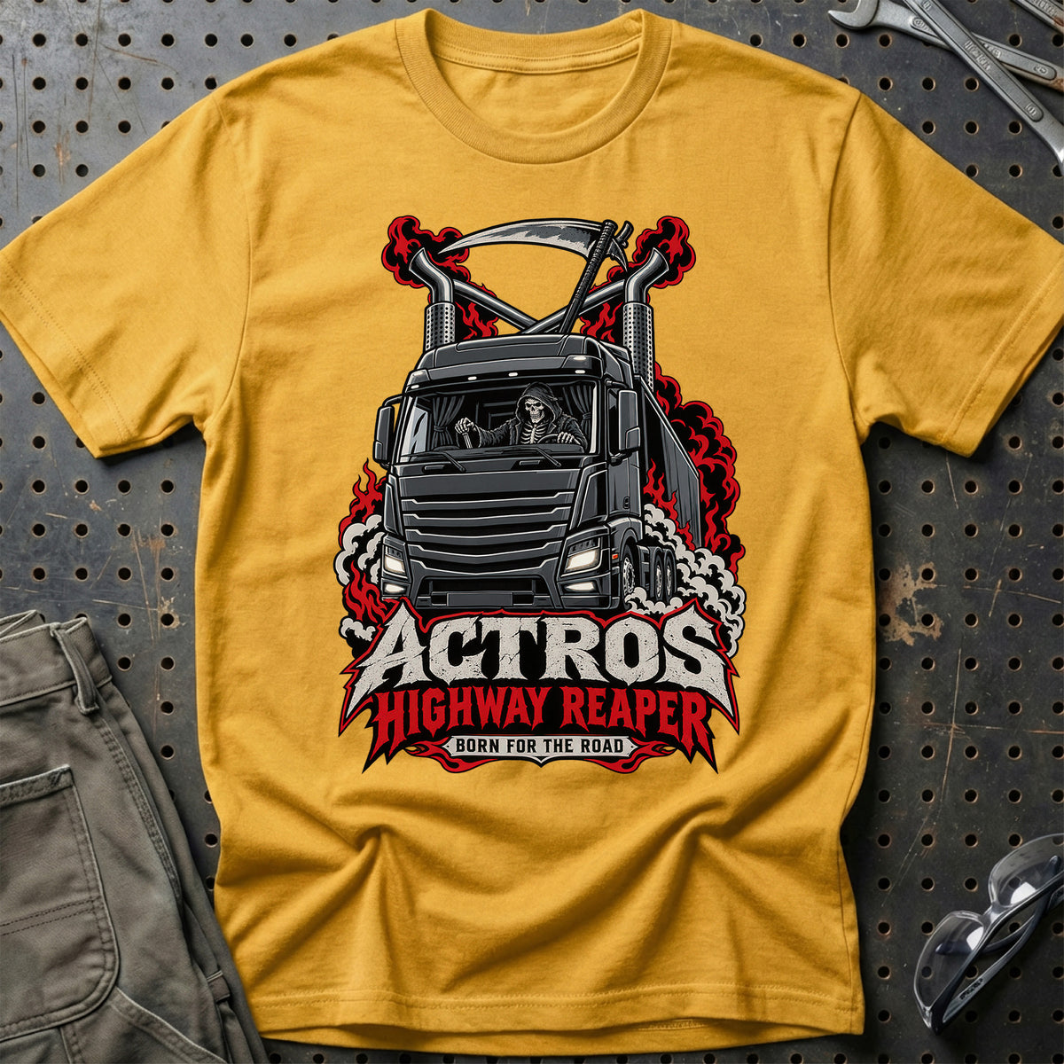 
Produktbillede af Actros – Highway Reaper – Born For The Road T-Shirt