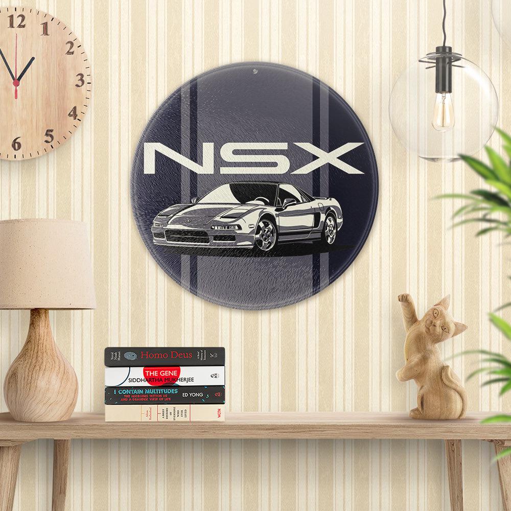 Acura - Honda Nsx Runde Skilte , Musemåtte Rundt , Kop Underlag, Underlagssæt-Runde Skilte-Acura-Garage Culture Shop- garage - man cave - merchandise