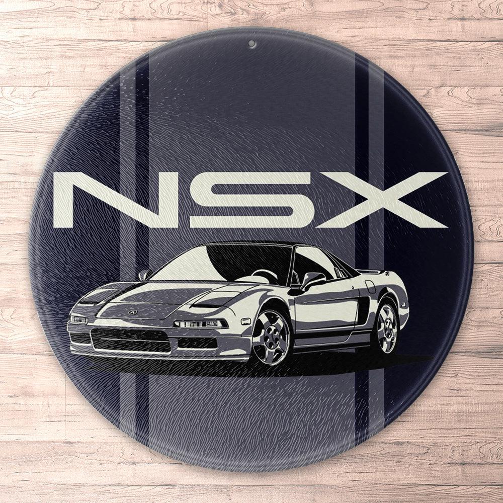 Acura - Honda Nsx Runde Skilte , Musemåtte Rundt , Kop Underlag, Underlagssæt-Runde Skilte-Acura-Garage Culture Shop- garage - man cave - merchandise