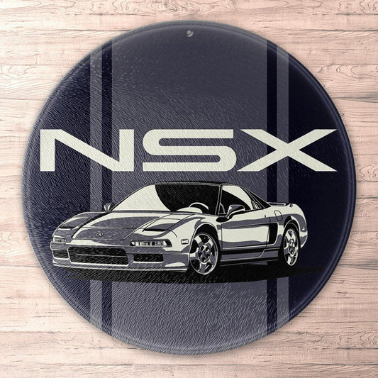 Acura - Honda Nsx Runde Skilte , Musemåtte Rundt , Kop Underlag, Underlagssæt-Runde Skilte-Acura-Garage Culture Shop- garage - man cave - merchandise