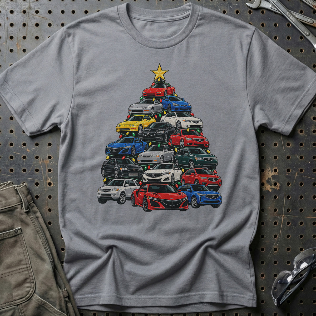 Acura Juletræ T-Shirt-Beklædning-Acura-Grå Sport-S-Garage Culture Shop- garage - man cave - merchandise