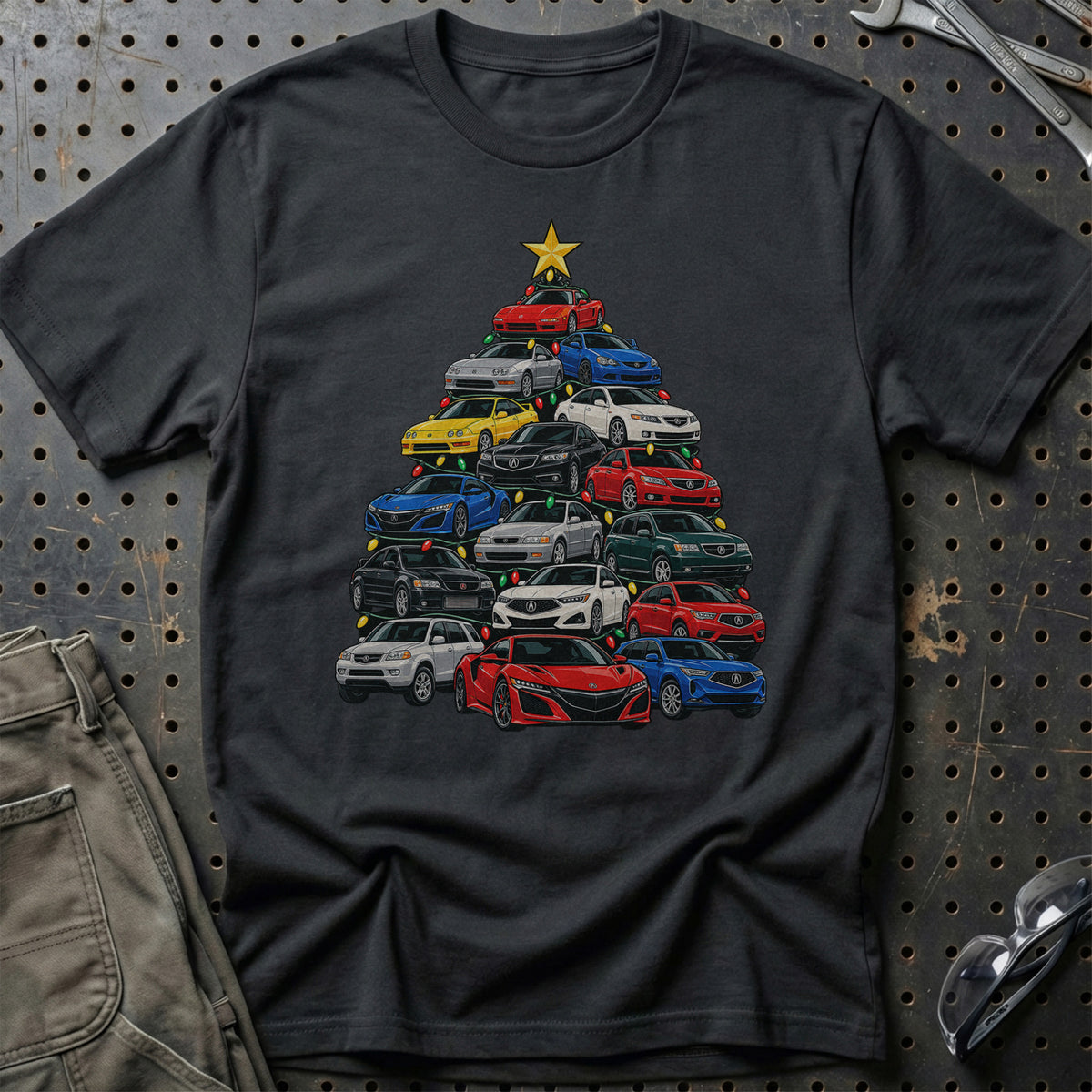 Acura Juletræ T-Shirt-Beklædning-Acura-Sort-S-Garage Culture Shop- garage - man cave - merchandise