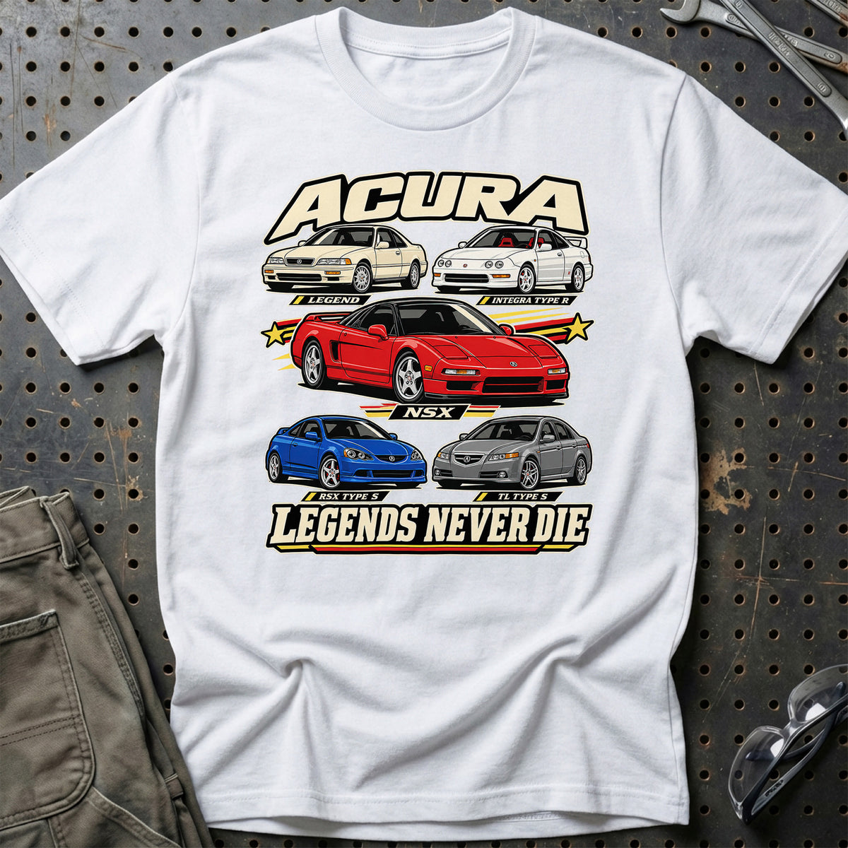 
Produktbillede af Acura Legends Never Die T-Shirt