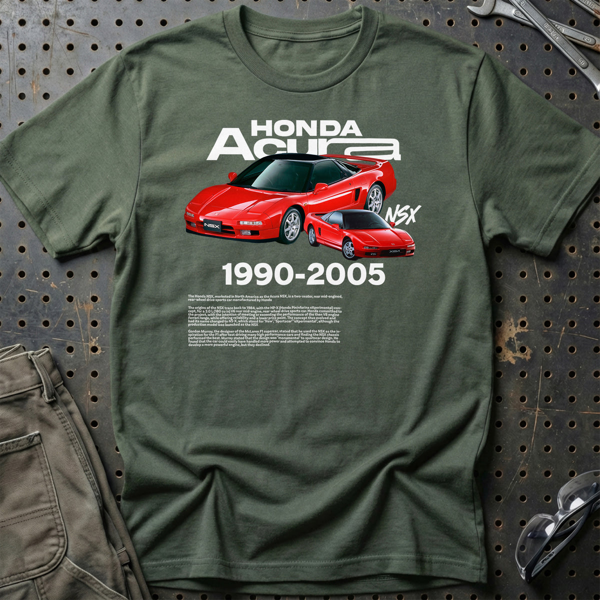 
Acura NSX T-Shirt – Grøn Militær