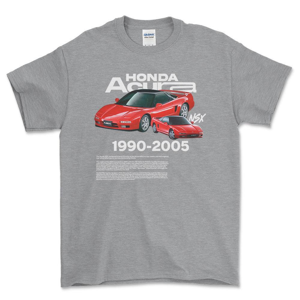 Acura NSX - Unisex T-Shirt , Bomuld-Beklædning-Acura-Grå Sport-S-Forside-Garage Culture Shop- garage - man cave - merchandise